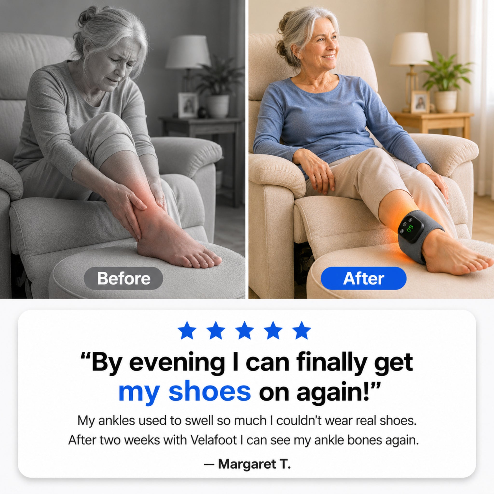Velafoot™ 3 in 1 Foot & Ankle Massager