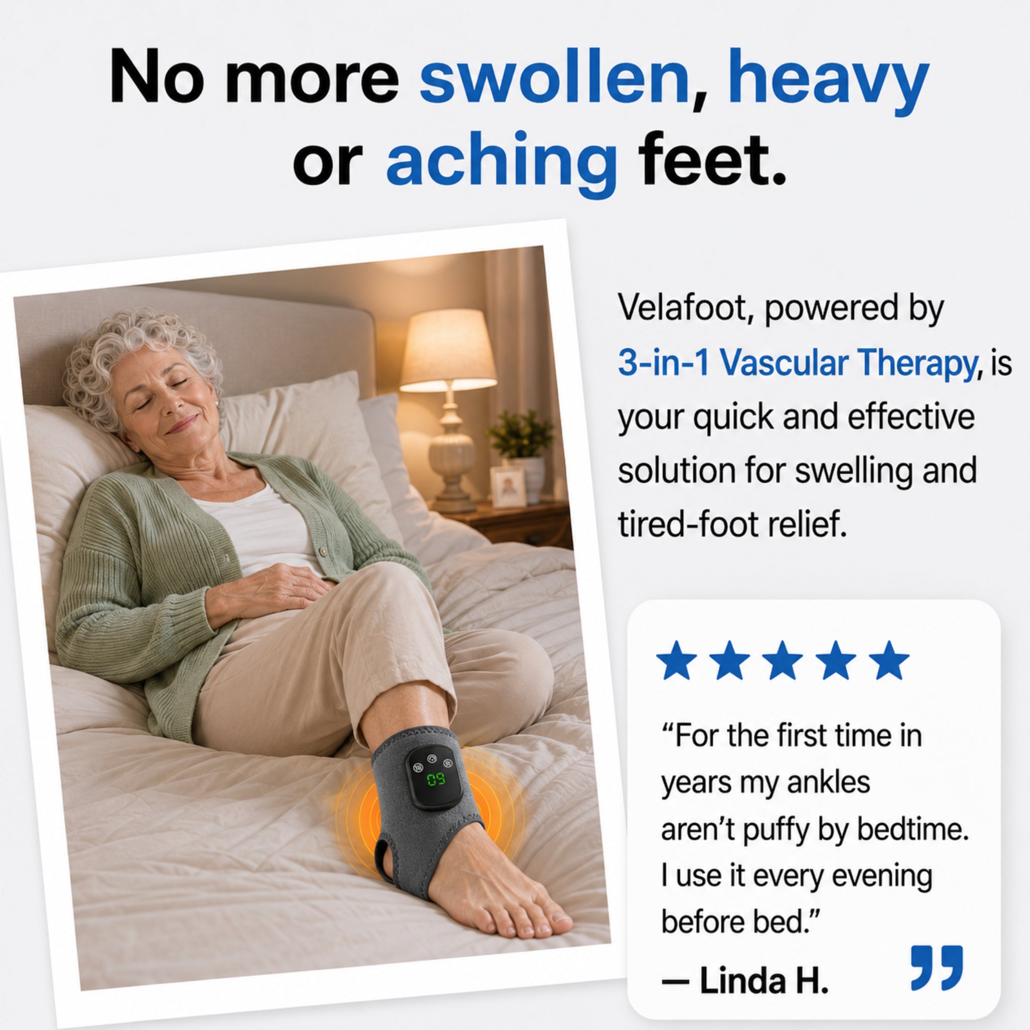 Velafoot™ 3 in 1 Foot & Ankle Massager